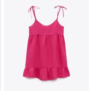 ZARA Mini Linen Dress